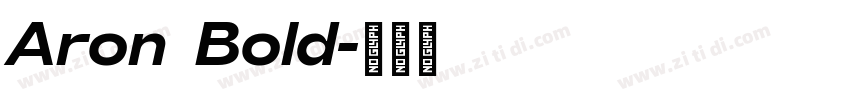 Aron Bold字体转换